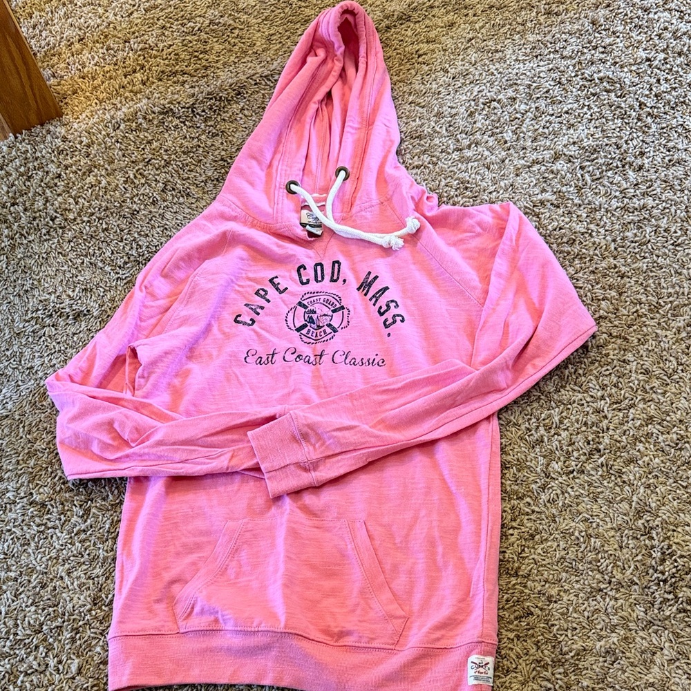 Cuffy's Pink Cape Cod Hoodie NWOT